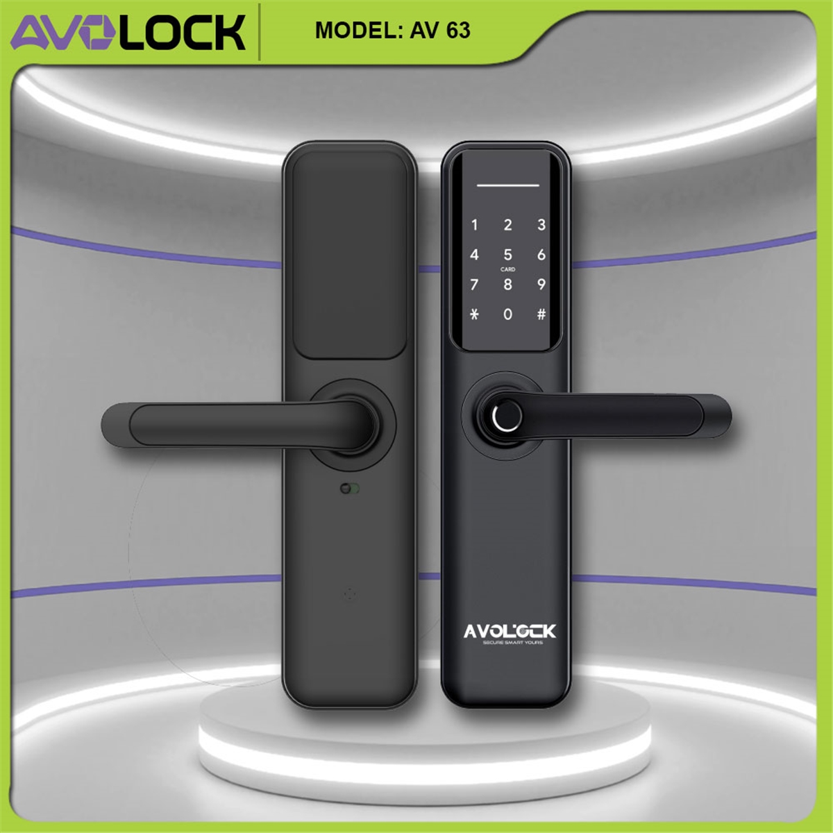 Khóa cửa vân tay Avolock AV 63-B